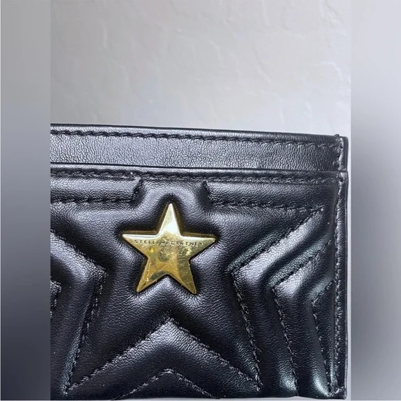 Stella McCartney  Black Card Holder with Gold Star - Picture 9 of 16